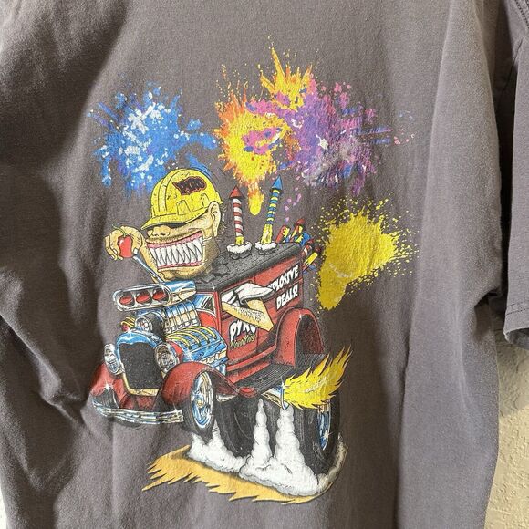 Vintage Pyro Crew T-shirt awesome graphics men's size XL - Picture 4 of 8